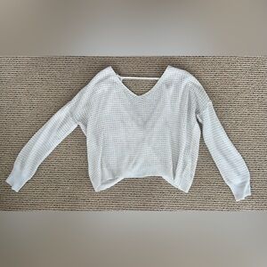 Grey - Cut Out Back Sweater